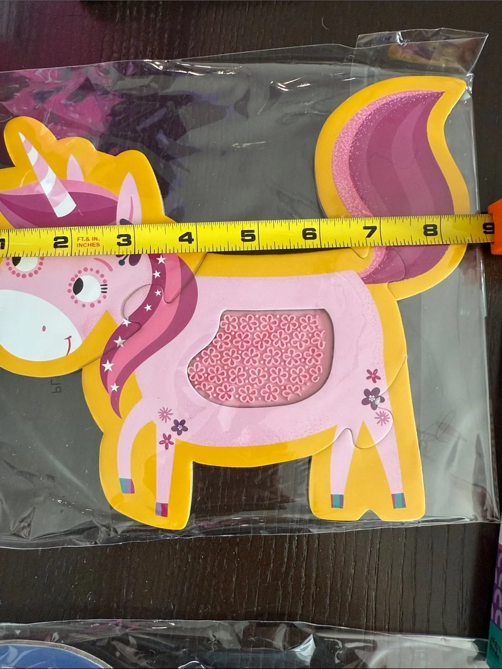 NWT Unicorns Touch and Feel Sensory Jigsaw Puzzles - Pink